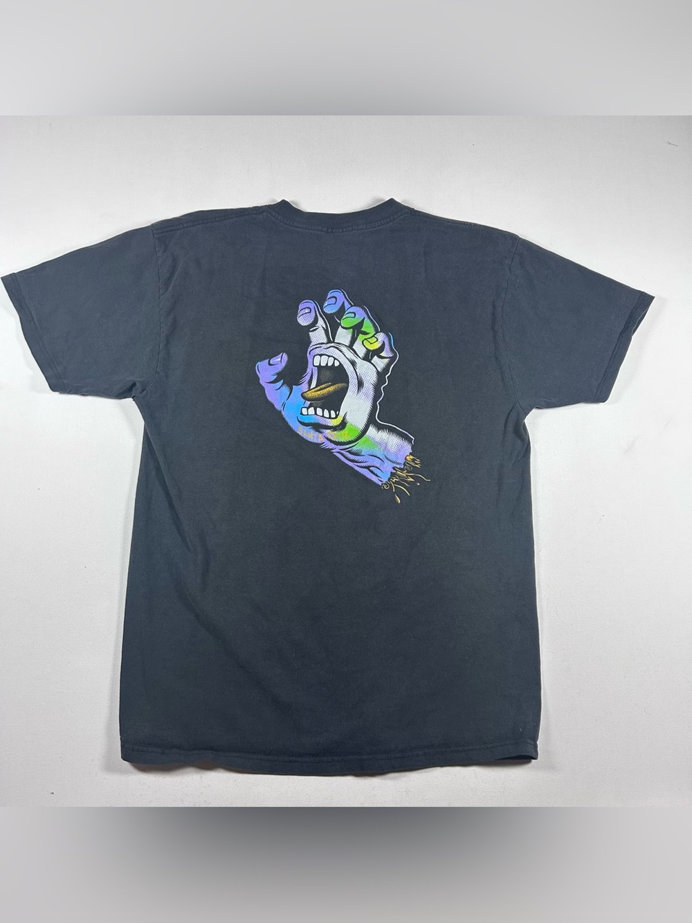 Vintage Santa Cruz Screaming Hand Shirt Mens Large Skateboarding Distressed Y2K
